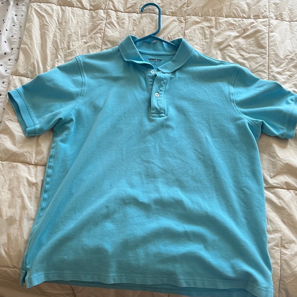 Men’s polo light blue shirt.  Worn only a few times, no longer fits me. - Picture 4 of 4